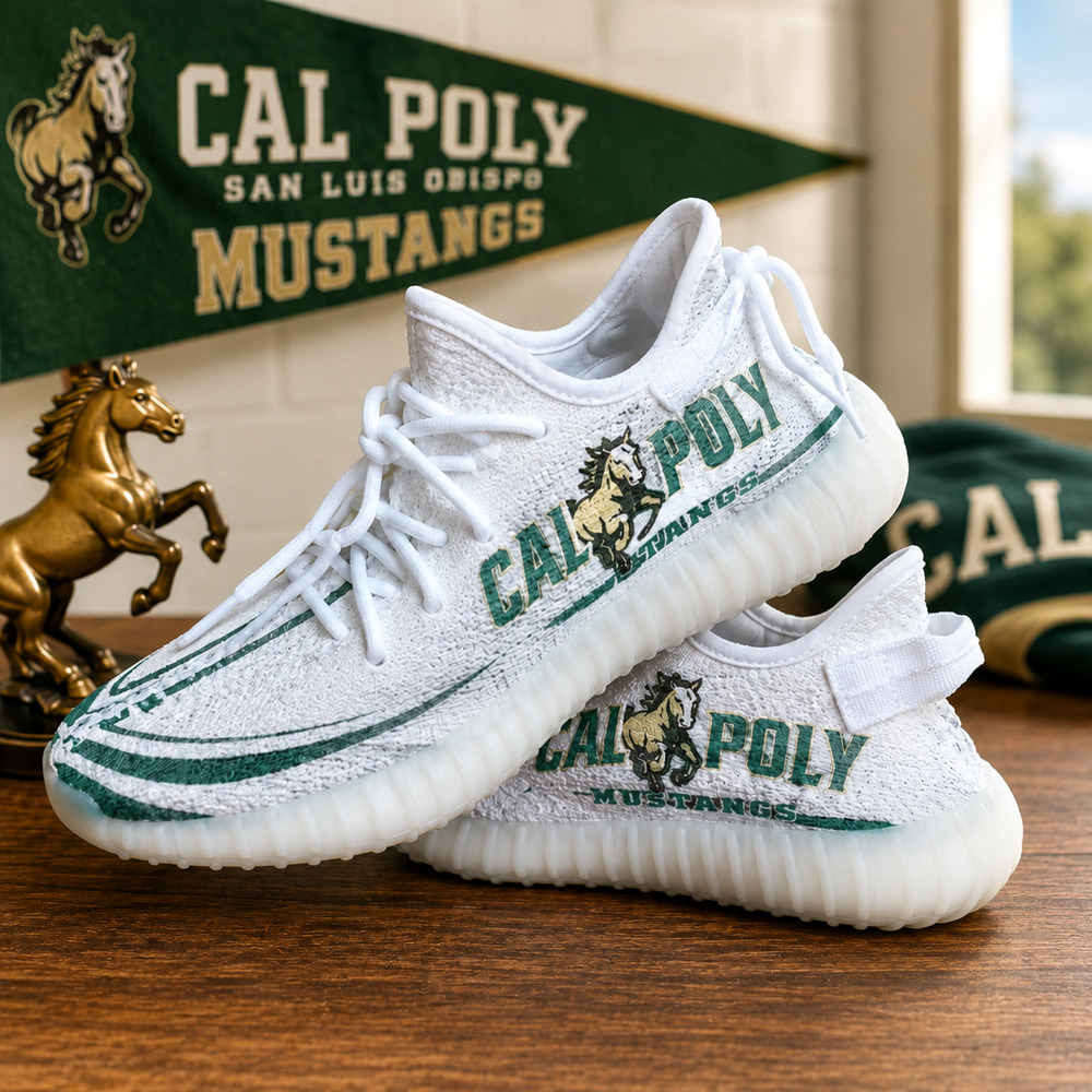 Cal Poly San Luis Obispo Mustangs Custom Sample Sneaker Mens 9 EU 42 NWOB